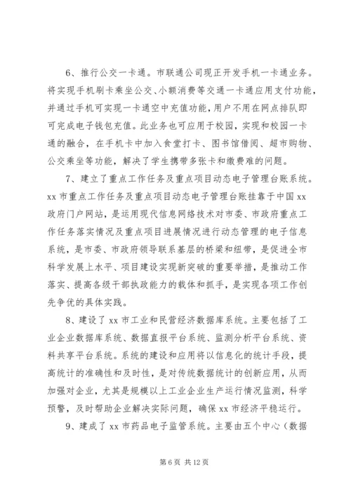 某市信息化工作总结及计划 (5).docx