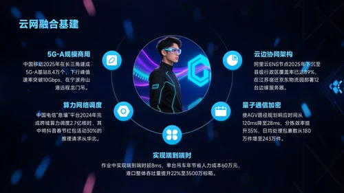 蓝色科技风企业介绍智驱未来赋能市场PPT模板