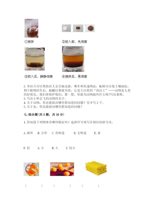 教科版一年级下册科学期末测试卷及答案【最新】.docx