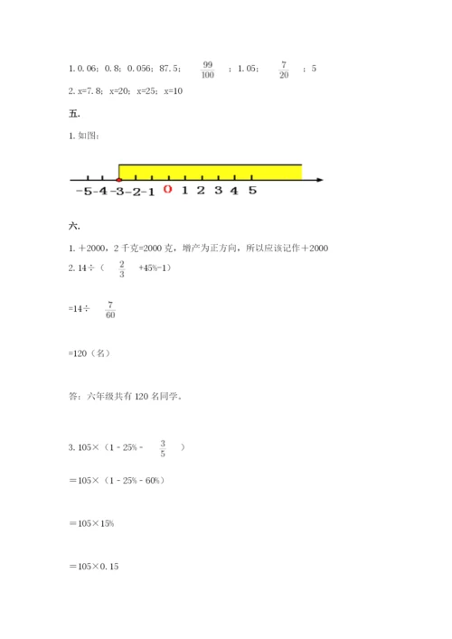 山西省【小升初】2023年小升初数学试卷附答案【黄金题型】.docx