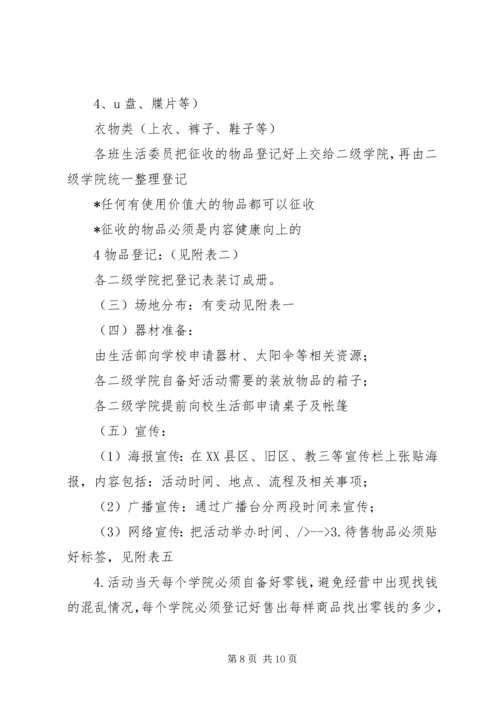 宁波大学学生社区团工委跳蚤市场策划书.docx