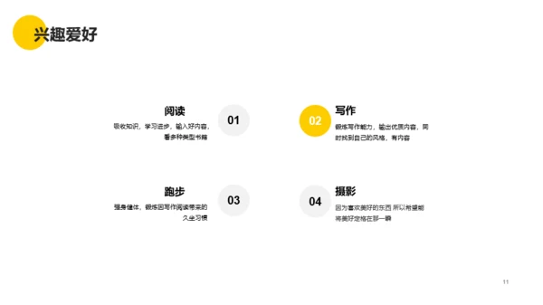 灰色简约商务风个人简历PPT案例
