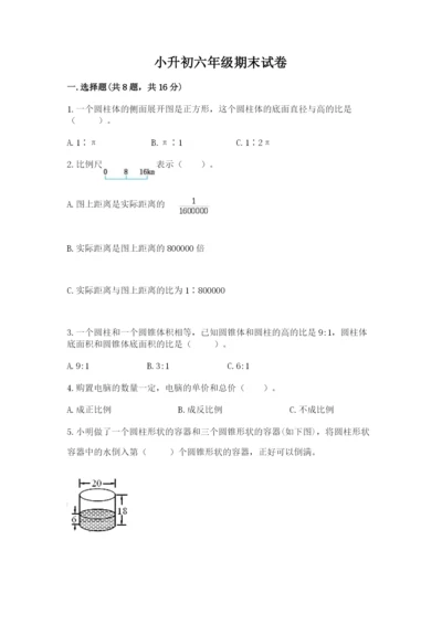 小升初六年级期末试卷（实用）word版.docx