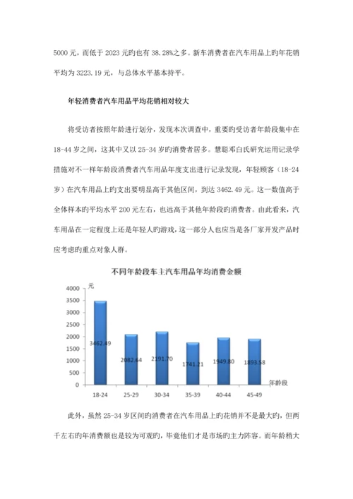 汽车用品消费流行趋势调查报告.docx