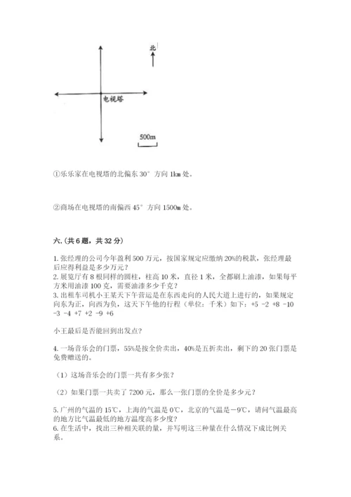 人教版六年级数学小升初试卷【精选题】.docx