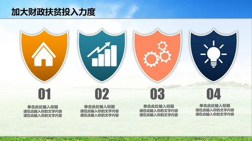 新农村精准扶贫开发工作PPT模板