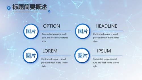 蓝色科技信息化建设工作总结PPT