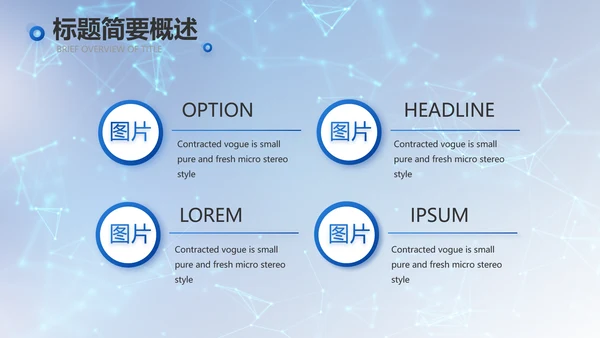 蓝色科技信息化建设工作总结PPT