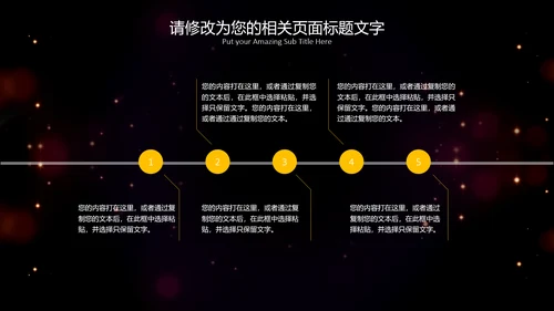 流光溢彩商业计划书通用PPT模板