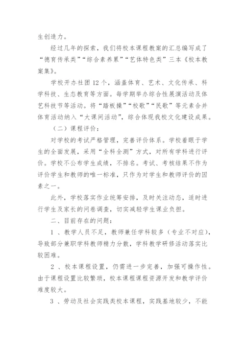 三级课程执行情况自查报告.docx