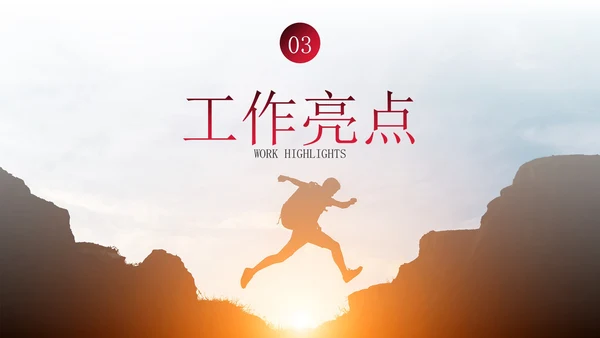 实景励志标语销售工作总结PPT模板