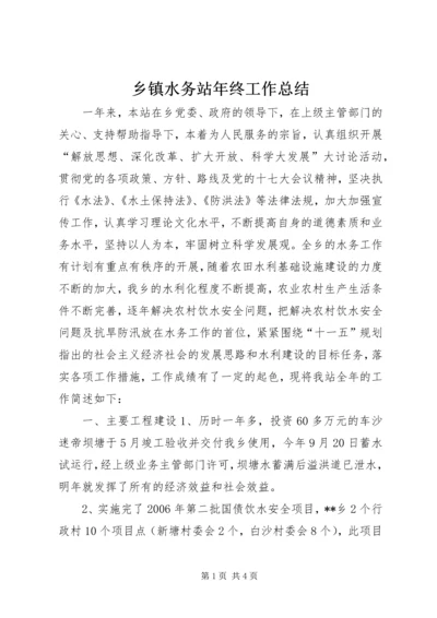 乡镇水务站年终工作总结.docx