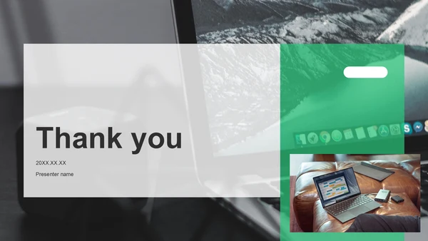 绿色商务风转正述职报告通用模板PPT主题