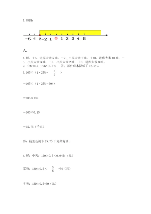 苏教版数学小升初模拟试卷带答案（达标题）.docx