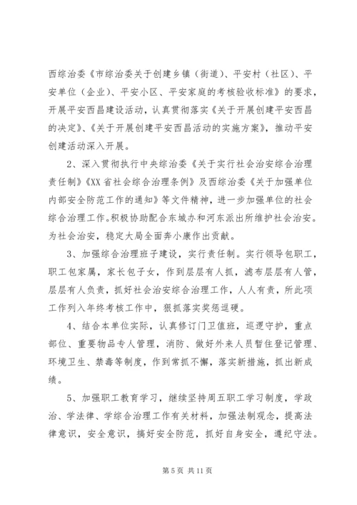 治安综合治理的工作计划.docx