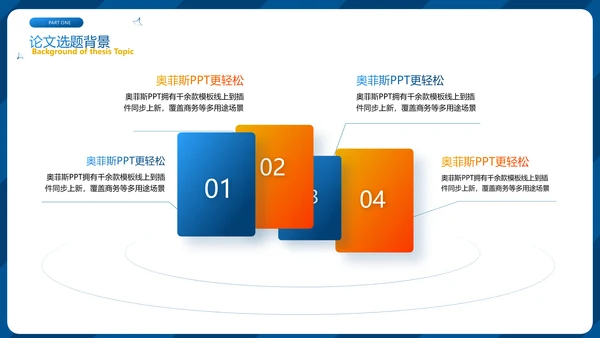 蓝色商务风毕业答辩PPT套装