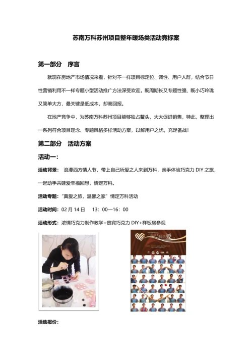 万科暖场活动专业方案.docx