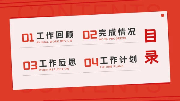 工作计划项目汇报个人述职总结通用PPT