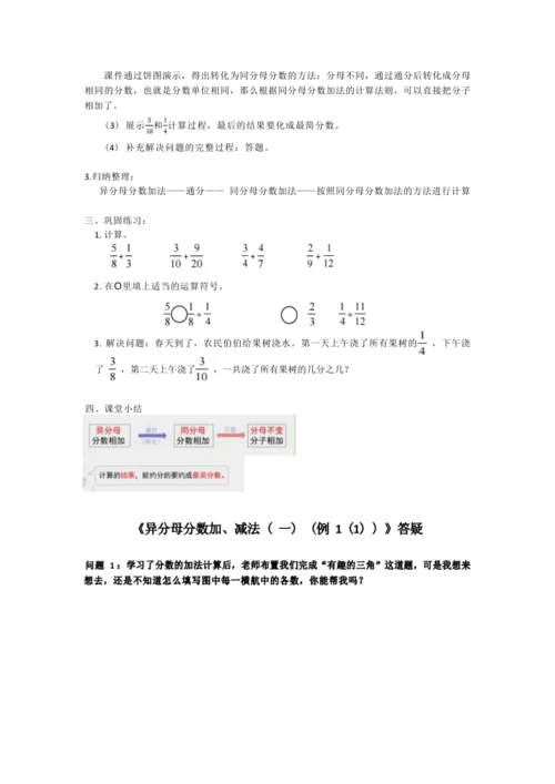 6异分母分数加、减法（一）（例1（1））