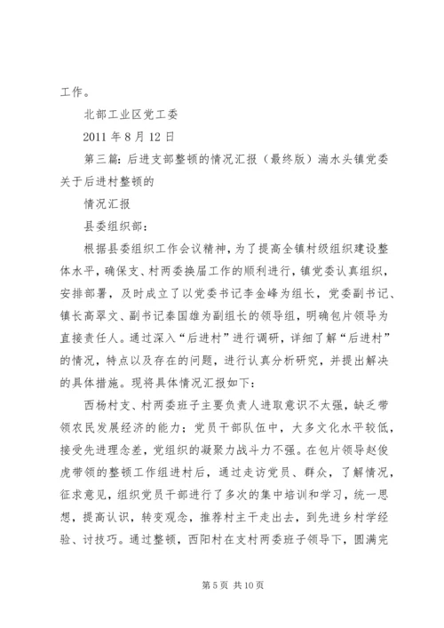 后进支部整顿情况汇报_1.docx