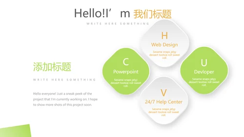 绿色简约口腔健康护理动态PPT