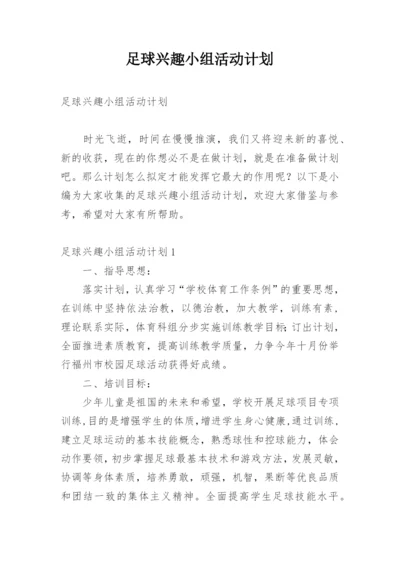 足球兴趣小组活动计划.docx