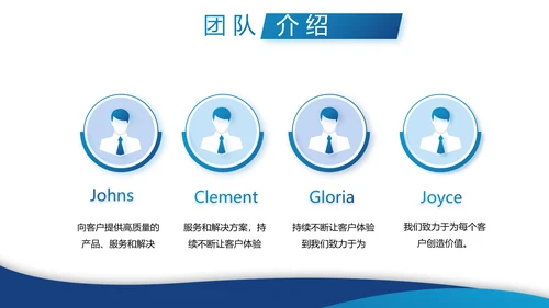 蓝色简约大气创新创业项目商业计划书PPT动态