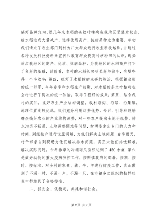村委会上半年工作总结暨下半年工作安排 (2).docx