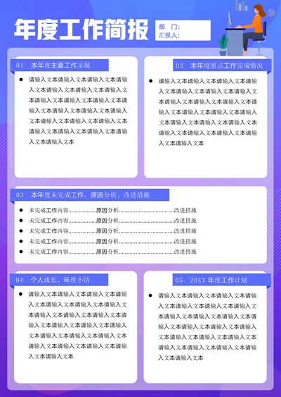 个人年度工作简报年度总结计划模板