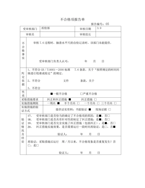 内审不合格报告.docx