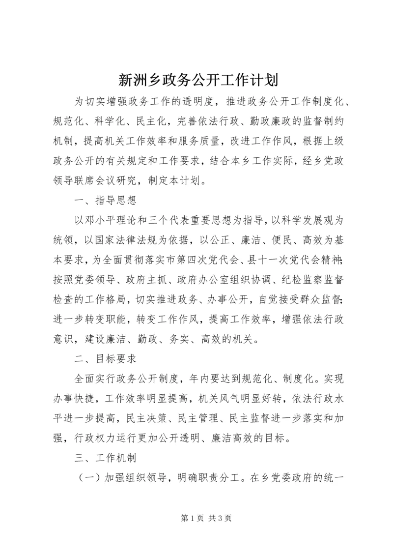新洲乡政务公开工作计划 (2).docx