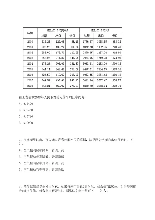 2023年福建泉州市安溪县招考聘用中学县聘编外合同教师200人笔试历年难易错点考题荟萃附带答案详解