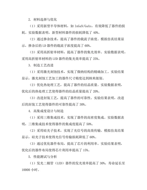 硅基光电子器件的设计与制造