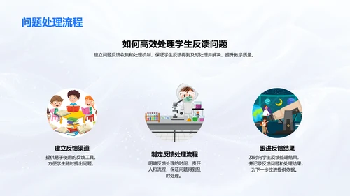 教学反馈季度总结PPT模板