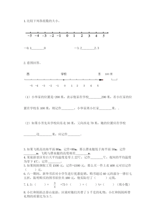 小学六年级数学摸底考试题精编.docx