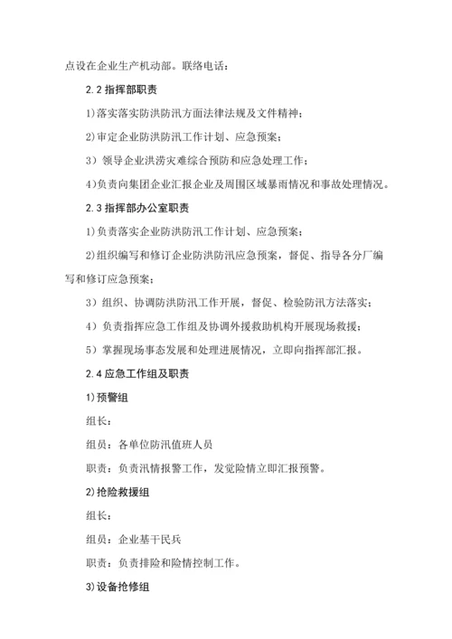 公司防洪防汛应急专题预案.docx