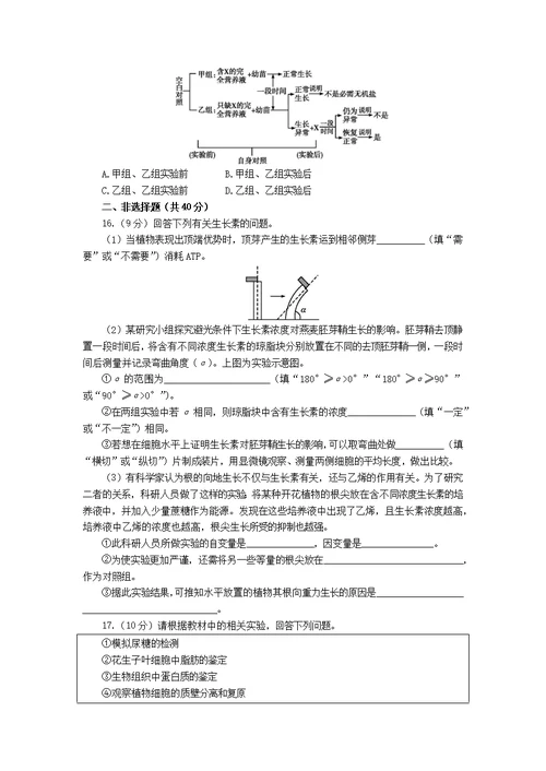 2017年度高三二轮复习 专题八 实验与探究 学生版