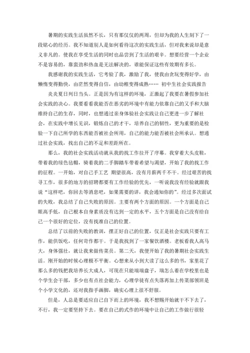 初中生社会实践报告.docx