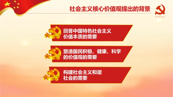 新时代培育社会主义核心价值观PPT模板
