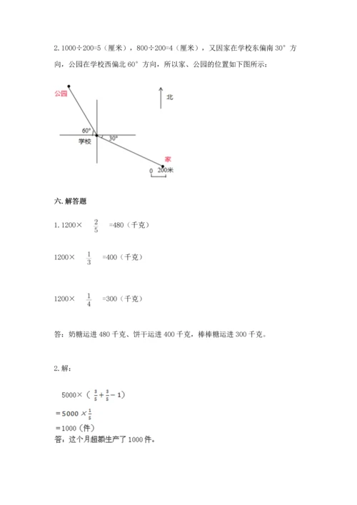 人教版六年级上册数学期中测试卷（必刷）.docx