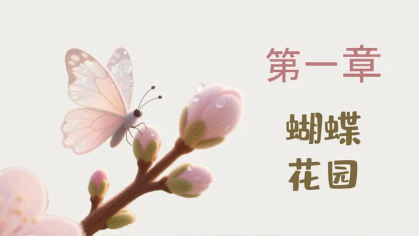 粉色毛毡儿童绘本活动策划PPT模板