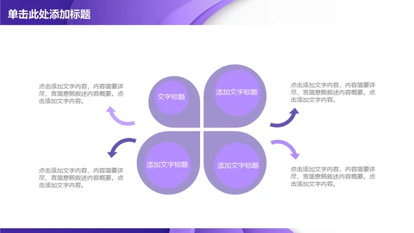 紫色质感立体商务通用PPT