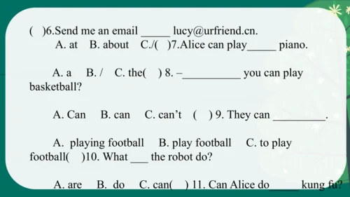 Unit 4 What can you do  Part C Let's check & Story