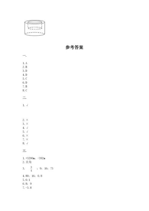 北京版数学小升初模拟试卷附完整答案【名校卷】.docx