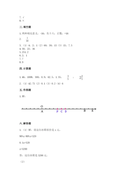 冀教版小升初数学模拟试卷及参考答案【b卷】.docx