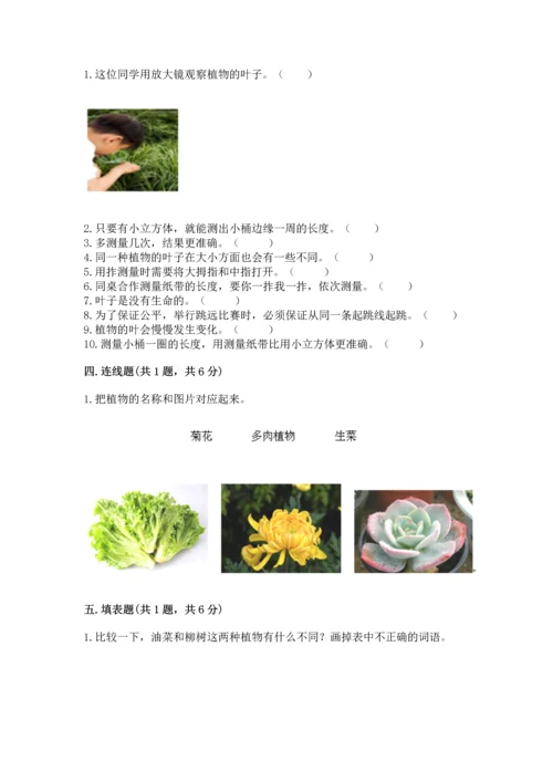 教科版科学一年级上册期末测试卷附完整答案（有一套）.docx