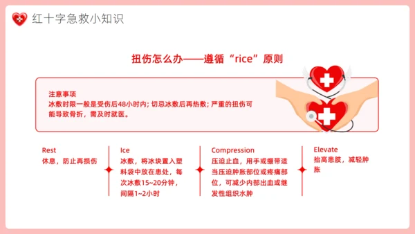 爱心红十字会，红十字应急救护通用PPT模板