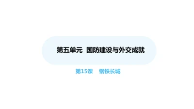 第15课 钢铁长城  课件 2024-2025学年统编版八年级历史下册