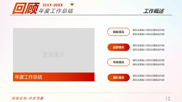 趁青春勇敢拼2019年终总结述职报告PPT模板