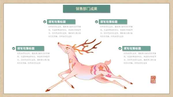 简约国潮风逐鹿而上踏梦前行职业经理工作总结汇报PPT